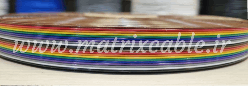 26 سیم فلت رنگی 20 رشته