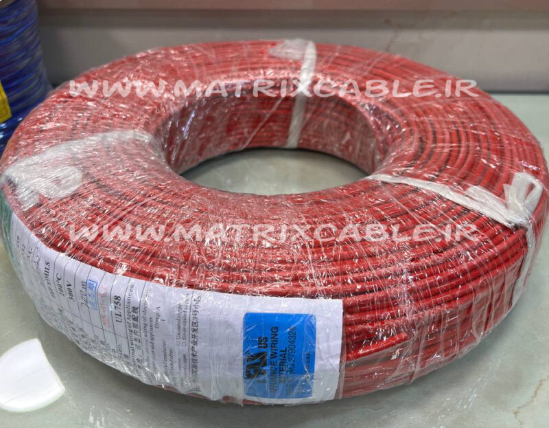 سیم نسوز تفلون قلع اندود 10AWG