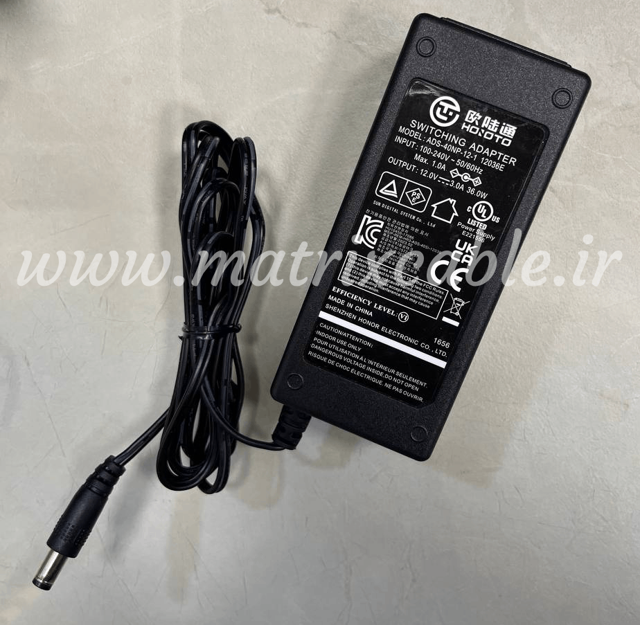 12V-3A آداپتور 12 ولت 3 آمپر