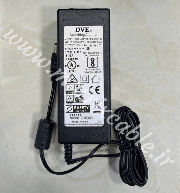 9V-4A آداپتور 9 ولت 4 آمپر